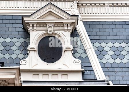 James Cooper House. Caratteristiche architettoniche esterne della famosa località e delle attrazioni turistiche di Toronto, Canada Foto Stock