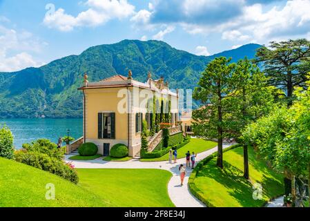 TREMEZZO, 18 LUGLIO 2019: Villa del Balbianello sul lago di Como in Italia Foto Stock