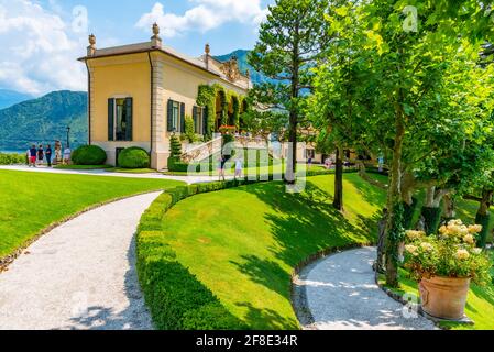 TREMEZZO, 18 LUGLIO 2019: Villa del Balbianello sul lago di Como in Italia Foto Stock