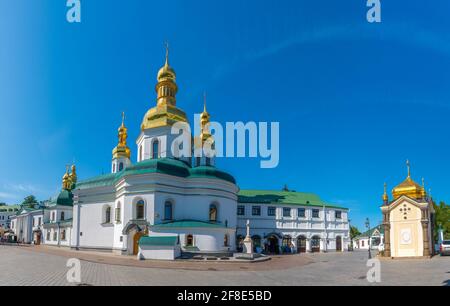 KIEV, UCRAINA, 29 AGOSTO 2019: Chiesa dell'Esaltazione della Croce a Kiev Pechersk lavra a Kiev, Ucraina Foto Stock