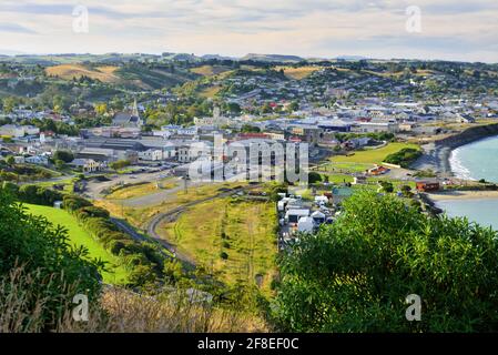 Preso @Oamaru, NZ Foto Stock