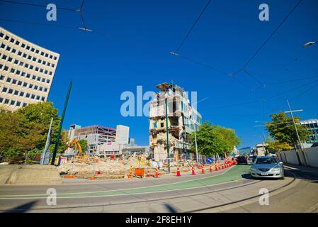 Un terremoto si è verificato a Christchurch il 22 febbraio 2011 alle 12:51 ora locale (23:51 21 febbraio UTC) e registrato 6.3 sulla scala Richter. T Foto Stock