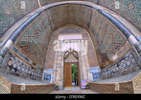 Alla fine del XVI secolo l'Abdullah Khan II (Abdollah Khan Ozbeg) (1533/4-1598), l'ultimo Khan della dinastia Shaybanid di Bukhara, annullò tutti i restaurati Foto Stock