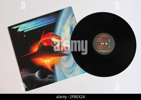 Rock and Synthrock band, ZZ Top album musicale su disco LP con dischi in vinile. Titolo: Afterburner Foto Stock