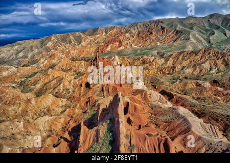 Preso @Issyk-Kul Regione, Kirghiztan Foto Stock