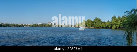 Herastrau parco a Bucarest, Romania Foto Stock