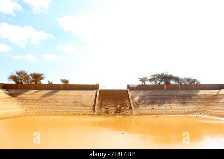 Canale Zubaida a taif, arabia saudita. Foto Stock