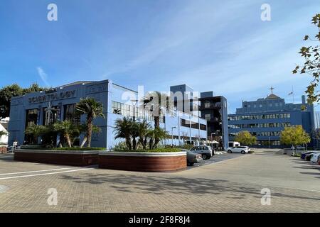 La Chiesa di Scientology, lunedì 5 aprile 2021, a Los Angeles. Foto Stock