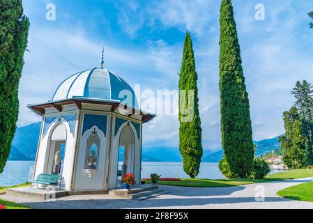 Chiosco Moresco è situato nel giardino botanico di Villa Melzi a Bellagio Foto Stock