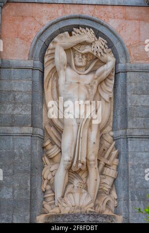 Scultura a Riva del Garda in Italia Foto Stock