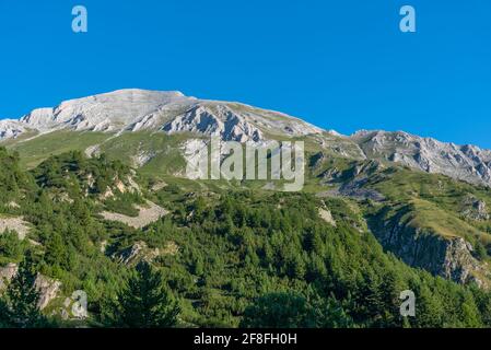 Picchi del parco nazionale Pirin in Bulgaria Foto Stock