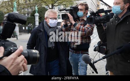 Il vice primo ministro e il ministro della mobilità Georges Gilkinet hanno illustrato il suo arrivo una riunione del comitato consultivo con i ministri della Federale Foto Stock