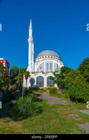 La moschea EBU Bekr a Shkoder, Albania Foto Stock