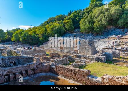 Agora al Parco Nazionale di Butrint in Albania Foto Stock