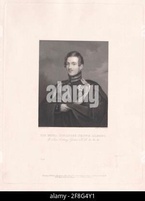 Alberto, Principe Consort d'Inghilterra Duca di Sassonia Principe di Sachsen-Coburg-Gotha. Foto Stock