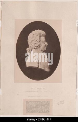Mozart, Ritratto di Wolfgang Amadeus Mozart (1756-1791) Foto Stock