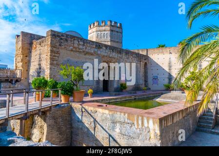 Castello di Alcazar a Jerez de la Frontera in Spagna Foto Stock