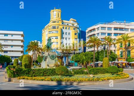 Plaza del Arenal a Jerez de la Frontera in Spagna Foto Stock