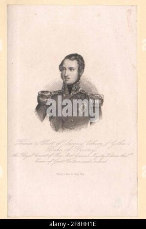 Alberto, Principe Consort d'Inghilterra Duca di Sassonia Principe di Sachsen-Coburg-Gotha. Foto Stock