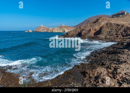 Cala de las Sirenas al parco naturale Cabo de Gata In Spagna Foto Stock