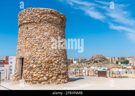 Rovine romane nel parco archeologico cerro del molinete a Cartagena, Spagna Foto Stock