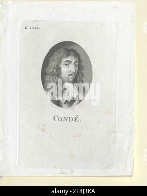 Condé, Ludovico Principe di Borbone Stecher: Jerse, Friedrich Foto Stock