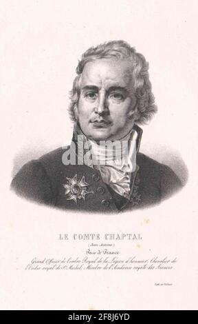 Chaptal, Jean-Antoine-Claude Comte. Foto Stock