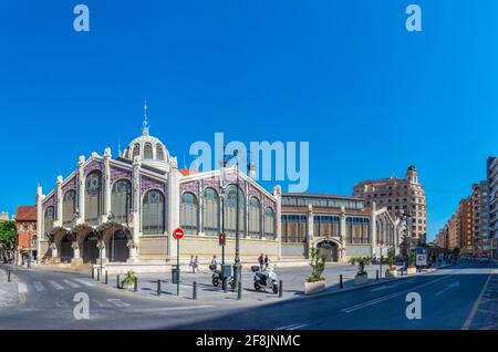 VALENCIA, SPAGNA, 17 GIUGNO 2019: Mercato centrale a Valencia, Spagna Foto Stock