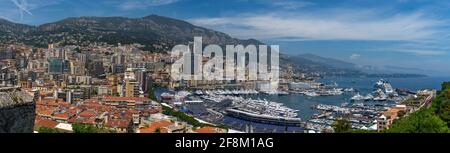 Panorama di Monaco dall'altro lato Foto Stock