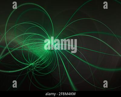 Sfondo futuristico e luminoso in movimento con effetto luce per un design creativo. Immagine a colori brillante per desktop, poster, copertina Foto Stock