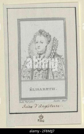 Elisabeth i, Regina d'Inghilterra. Foto Stock