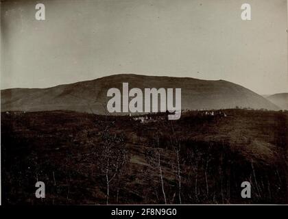 Parte sud-ovest di Oslavija con altezza 165, visto in altezza 150. Foto Stock