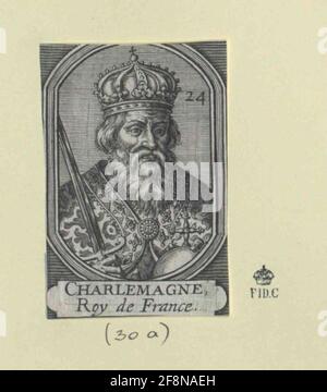 Karl i, il grande imperatore romano. Foto Stock