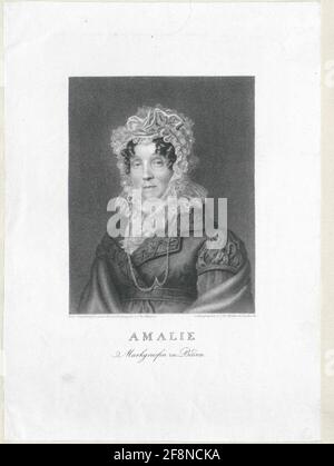 Amalie, Principessa di Assia-Darmstadt. Foto Stock