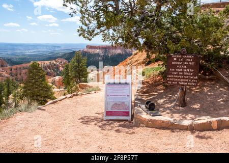 Bryce Canyon NP, UT, USA - 23 maggio 2020: Il Queens Garden Trail Foto Stock