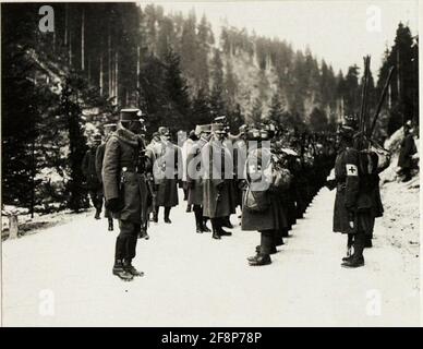 L'arciduca Friedrich all'undicesima Armata: A Gertele. . Foto Stock