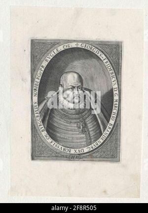 Georg Friedrich, Markgravio von Brandenburg in Ansbach e Bayreuth Stecher: Ullrich, Heinrich Foto Stock