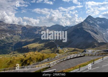 Großglockner, Hohe Tauern, Nationalpark, Alpen, Alpenhauptkamm, Hochgebirge, Edelweißspitze, Aussicht, Großer Bärenkopf, Glockner, Bärenkopf, Fernsich Foto Stock