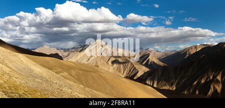 Canyon del fiume Zanskar. Vista dalla valle di Zanskar, Ladakh, Jammu e Kashmir, India Foto Stock