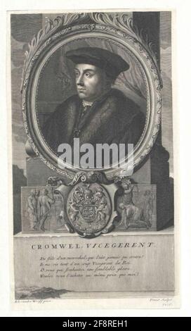 Cromwell, 1. Conte di Essex, Thomas Stecher: Pitau, Nicolas (1670) Incontri: 1685/1724 Foto Stock