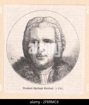 Breitkopf, Bernhard Christoph. Foto Stock