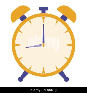 Sveglia. Design moderno in stile piatto. Illustrazione vettoriale Illustrazione Vettoriale