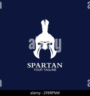 l'icona del logo spartan progetta il vettore Illustrazione Vettoriale
