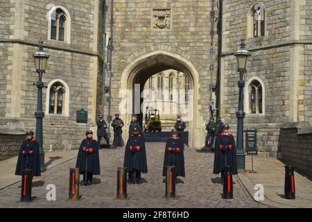 Funerale del principe Filippo a Windsor, Regno Unito Foto Stock