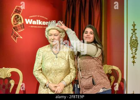 Museo delle cere di Madame Tussauds a New York, USA Foto Stock