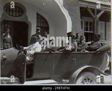 Levico. L'arciduca Friedrich all'undicesimo comando dell'esercito. . Foto Stock