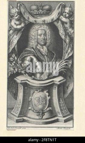 Handel, Markgrave von Brandenburg-Bayreuth Eraser: Tyroff, MartiNdating: 1726/1735 Foto Stock