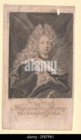 Federico II, Duca di Sachsen-Gotha Stecher: Bernigeroth, MartiDatting: 1710/1730 Foto Stock