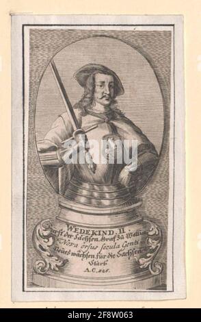 Widukind, principe il Sachsen Graf a Wettin. Foto Stock