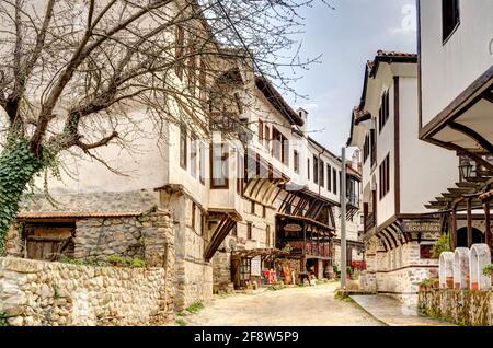 Melnik, Bulgaria, immagine HDR Foto Stock